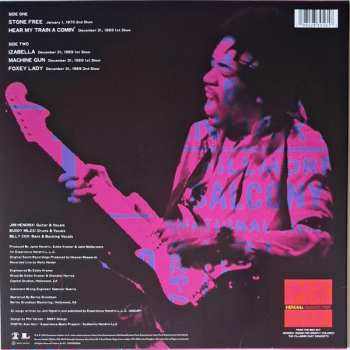 LP Jimi Hendrix: Songs For Groovy Children (The Fillmore East Concerts Highlights)  CLR | LTD