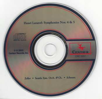 CD Gerard Schwarz: Symphonies Nos. 4 And 5
