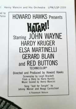 2LP Henry Mancini: Hatari! (Music From The Motion Picture Score) LTD