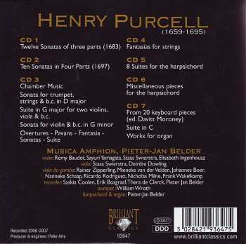 7CD/Caja Henry Purcell: Complete Chamber Music · Overtures, Sonatas, Pavans, Fantasias, Suites