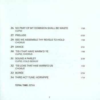 2CD Henry Purcell: King Arthur