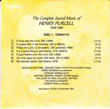 11CD/Caja Henry Purcell: The Complete Sacred Music Of Henry Purcell