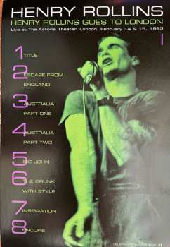 DVD Henry Rollins: Talking From The Box / Henry Rollins Goes To London
