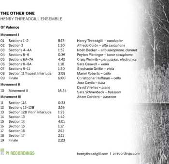 CD Henry Threadgill Ensemble: The Other One
