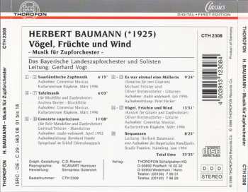 CD Herbert Baumann: Vögel, Früchte Und Wind. Musik Für Zupforchester