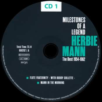 10CD/Caja Herbie Mann: Milestones Of A Legend - The Best 1954-1962