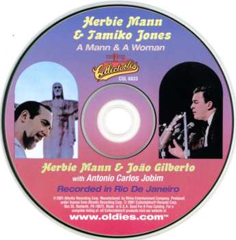 CD João Gilberto: A Man & A Woman / Herbie Mann & Joao Gilberto With Antonio Carlos Jobim