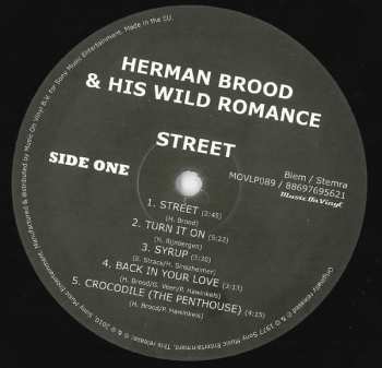 LP Herman Brood & His Wild Romance: Street
