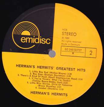 LP Herman's Hermits: Greatest Hits