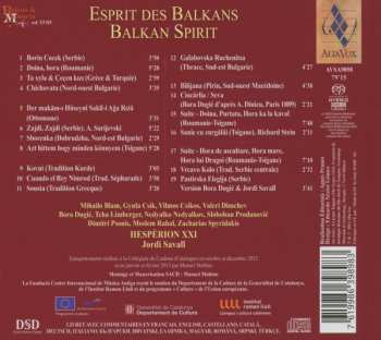 SACD Jordi Savall: Esprit Des Balkans