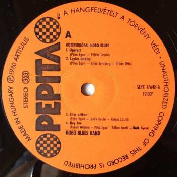 LP Hobo Blues Band: Középeurópai Hobo Blues