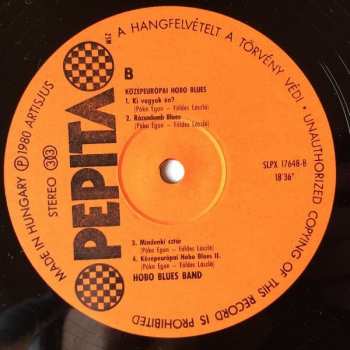 LP Hobo Blues Band: Középeurópai Hobo Blues