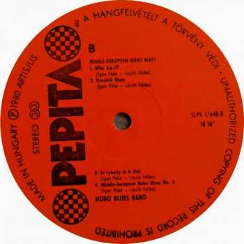 LP Hobo Blues Band: Középeurópai Hobo Blues = Middle-European Hobo Blues