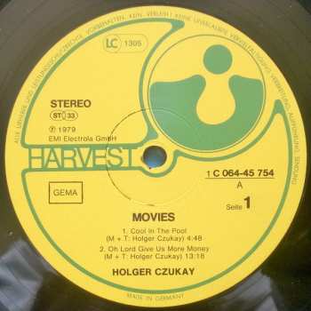 2LP Holger Czukay: Movies