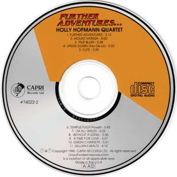 CD The Holly Hofmann Quartet: Further Adventures...