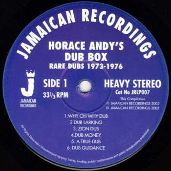 LP Horace Andy: Dub Box  - Rare Dubs 1973-1976