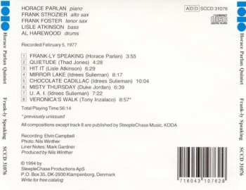 CD Horace Parlan Quintet: Frank-ly Speaking