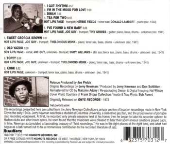 CD Hot Lips Page: After Hours In Harlem