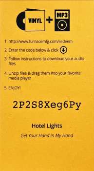 LP Hotel Lights: Get Your Hand In My Hand LTD