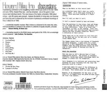 CD Howard Riley Trio: Discussions LTD