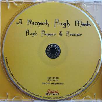 CD Hugh Hopper: A Remark Hugh Made