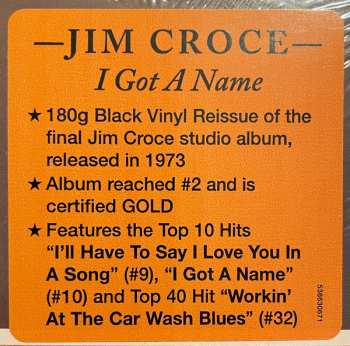 LP Jim Croce: I Got A Name