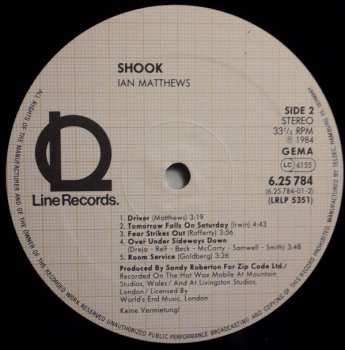 LP Iain Matthews: Shook