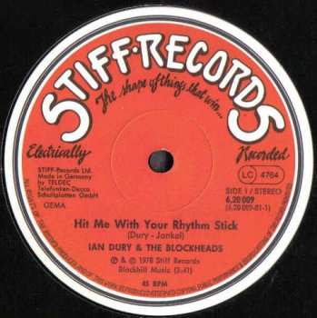 LP Ian Dury And The Blockheads: Hit Me With Your Rhythm Stick / There Ain't Half Been Some Clever Bastards
