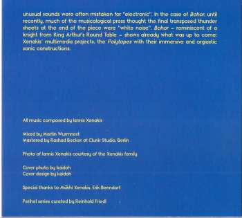 CD Iannis Xenakis: Electroacoustic Works