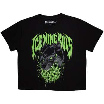 Mercancía Ice Nine Kills: Ice Nine Kills Ladies Crop Top: Wolf (black) (small) S