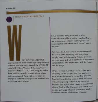 2CD Icehouse: 12 Inch Versions & Remixes Vol. 2