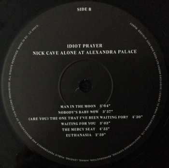2LP Nick Cave: Idiot Prayer (Nick Cave Alone At Alexandra Palace)