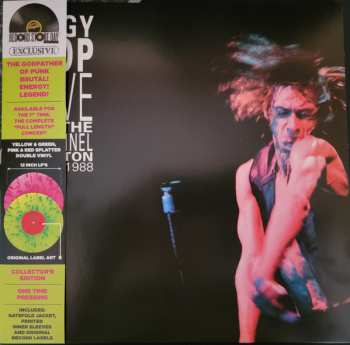 2LP Iggy Pop: Live At The Channel Boston LTD | CLR