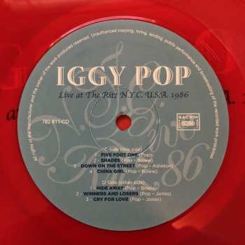 2LP Iggy Pop: Live Ritz N.Y.C. 86 LTD | CLR
