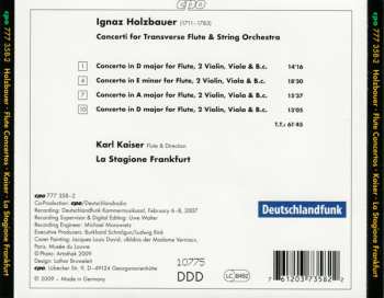 CD Ignaz Jakob Holzbauer: Flute Concertos