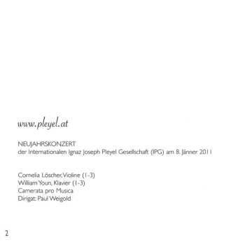 CD Ignaz Pleyel: Symphonie Concertante