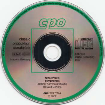 CD Zürcher Kammerorchester: Symphonies