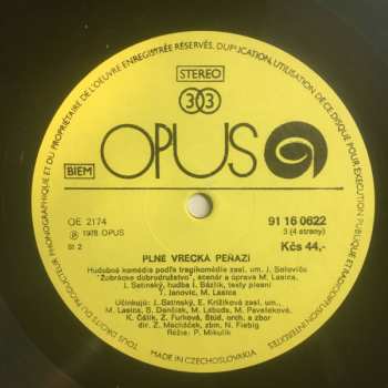 2LP Milan Lasica: Plné Vrecká Peňazí