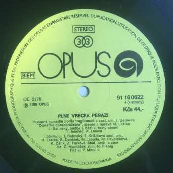 2LP Milan Lasica: Plné Vrecká Peňazí