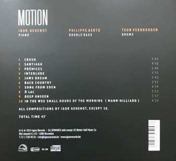 CD Igor Gehenot Trio: Motion