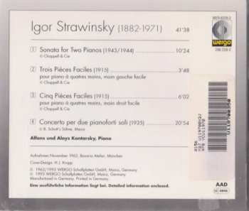 CD Igor Stravinsky: Sonata For Two Pianos · Trois Pièces Faciles · Cinq Pièces Faciles · Concerto Per Due Pianoforti Soli