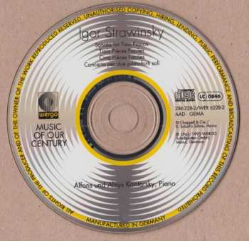 CD Igor Stravinsky: Sonata For Two Pianos · Trois Pièces Faciles · Cinq Pièces Faciles · Concerto Per Due Pianoforti Soli