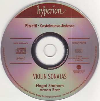 CD Mario Castelnuovo Tedesco: Violin Sonatas