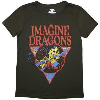 Merch Imagine Dragons: Mujeres Camiseta Skeleton Flute