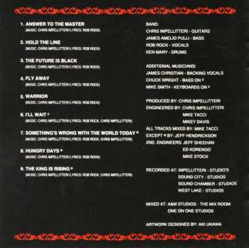 CD Impellitteri: Answer To The Master