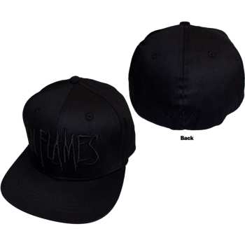 Mercancía In Flames: In Flames Unisex Snapback Cap: Black Logo (black) (back Print)