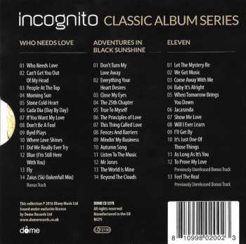 3CD/Caja Incognito: Classic Album Series (With Bonus Tracks)