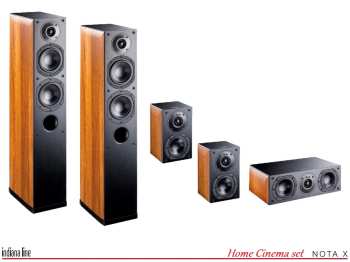 Técnica de áudio Indiana Line NOTA X Home Cinema set 5.0 - Walnut