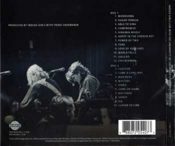 2CD Indigo Girls: Live With The University Of Colorado Symphony Orchestra