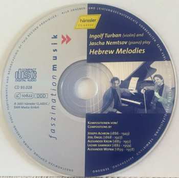 CD Ingolf Turban: Hebrew Melodies